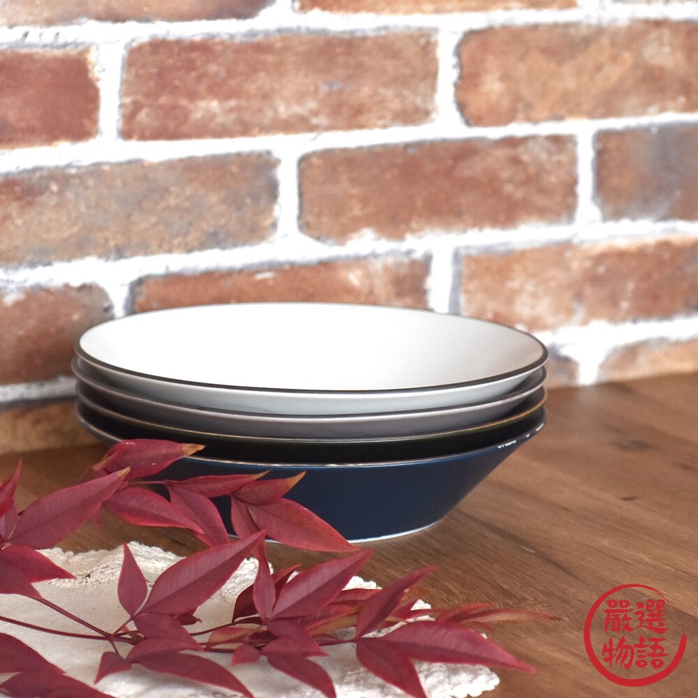 日本製 SLASH咖哩盤 義大利麵盤 燉飯碗 陶瓷盤 西餐盤 圓盤 日式盤子 日式餐具-thumb
