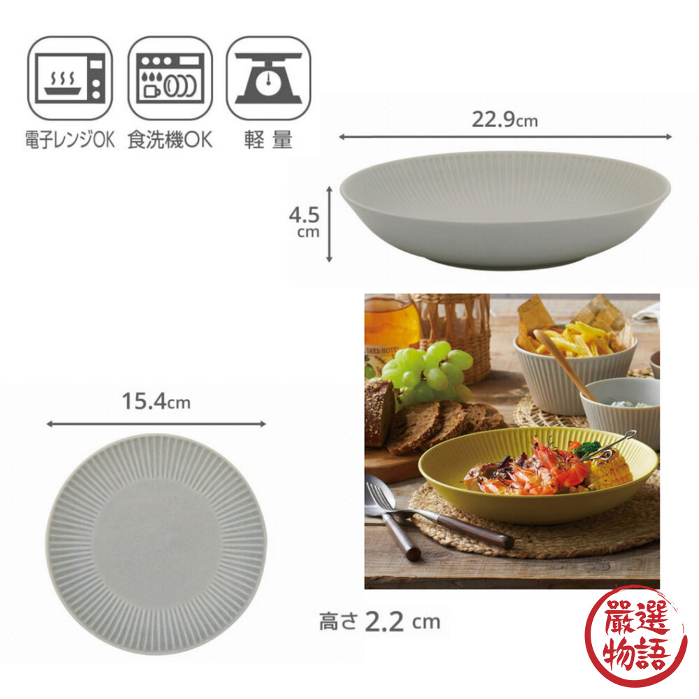 日本製美濃燒Vesel陶瓷餐盤輕量餐具菜盤深盤灰色款