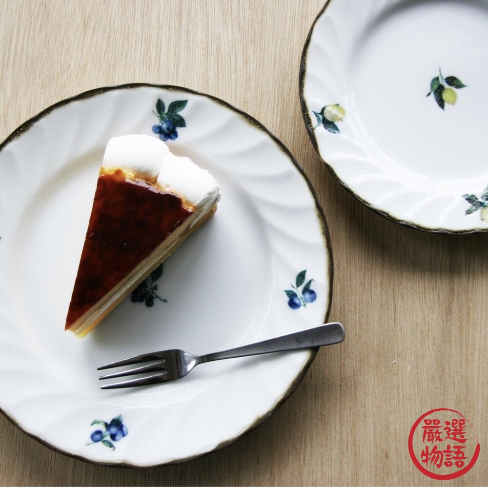 日本製 Dian藍莓復古陶瓷盤 美濃燒 餐盤 餐碗 深盤 湯碗 碗 復古盤 麥片碗 甜點盤 橢圓盤-圖片-5