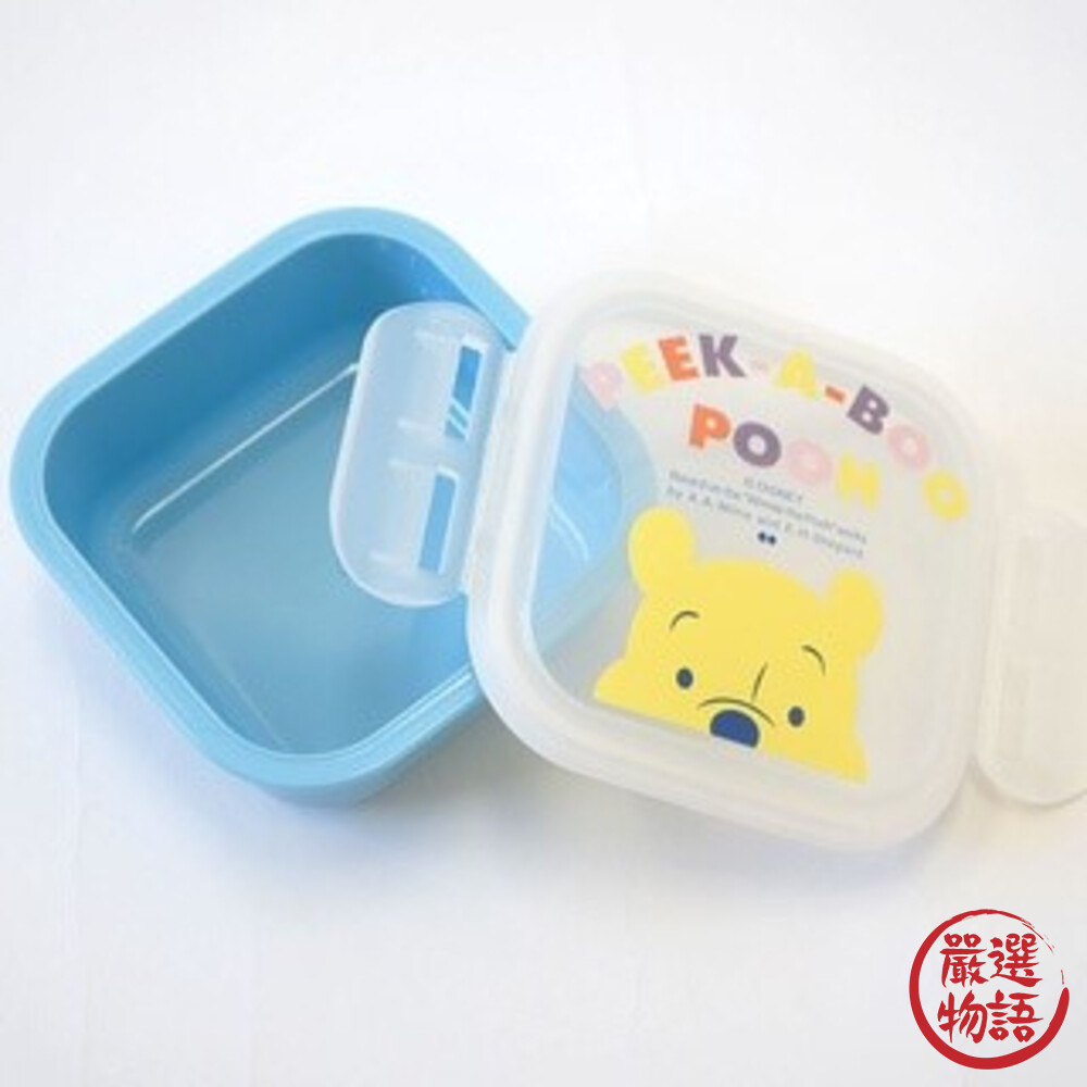 日本製 小熊維尼  三眼怪便當盒 便當盒 微波盒 兒童餐盒 保鮮盒 午餐盒 收納盒-thumb