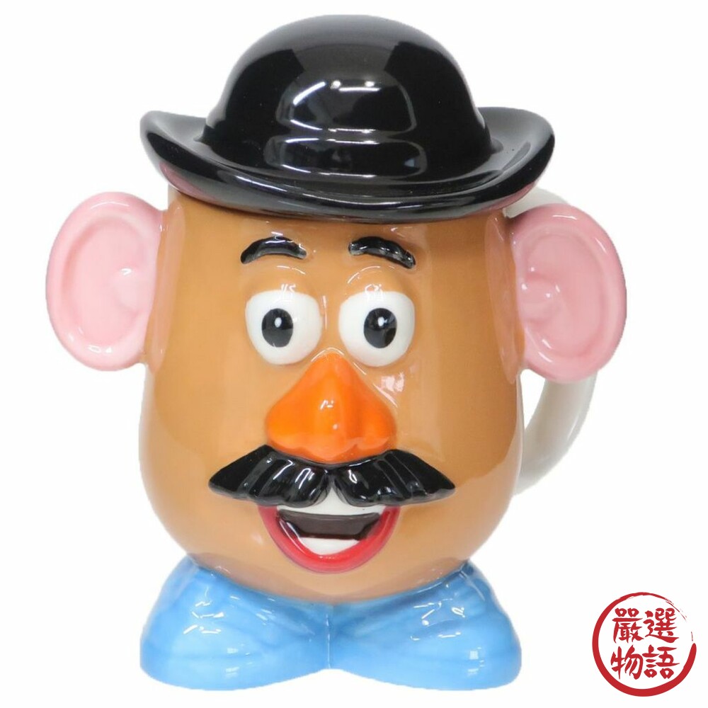 蛋頭先生馬克杯 帶蓋馬克杯 陶瓷 水杯 皮克斯 Mr.Potato head  擺飾 收藏-圖片-1