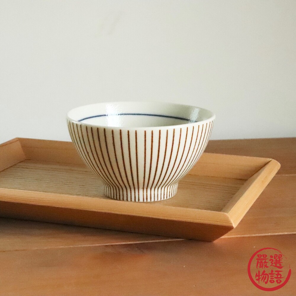 日本製 美濃燒 茶碗 日式餐碗 飯碗 陶瓷碗 碗 十草 情侶碗 兩色-圖片-2