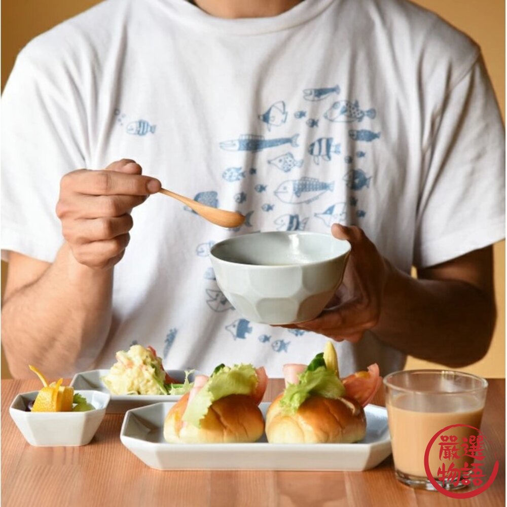 SF-018656-日本製 波佐見燒 和山窯 立體面小碗 日式小碗 飯碗 湯碗 沙拉碗 餐碗 圓碗 碗 職人手作