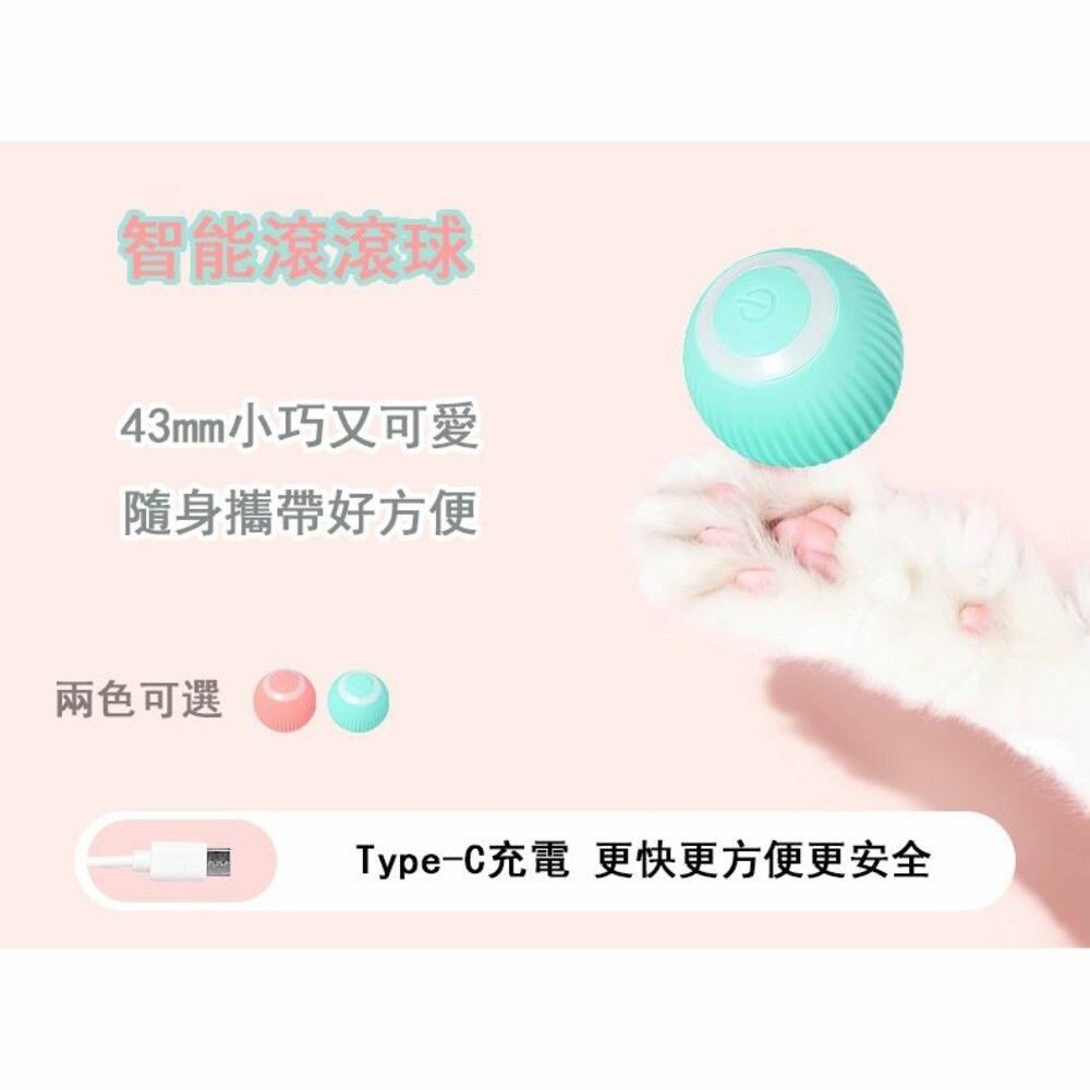 自動逗貓球 智能滾滾球 貓咪玩具 逗貓球 滾滾球 兩色可選 圖片